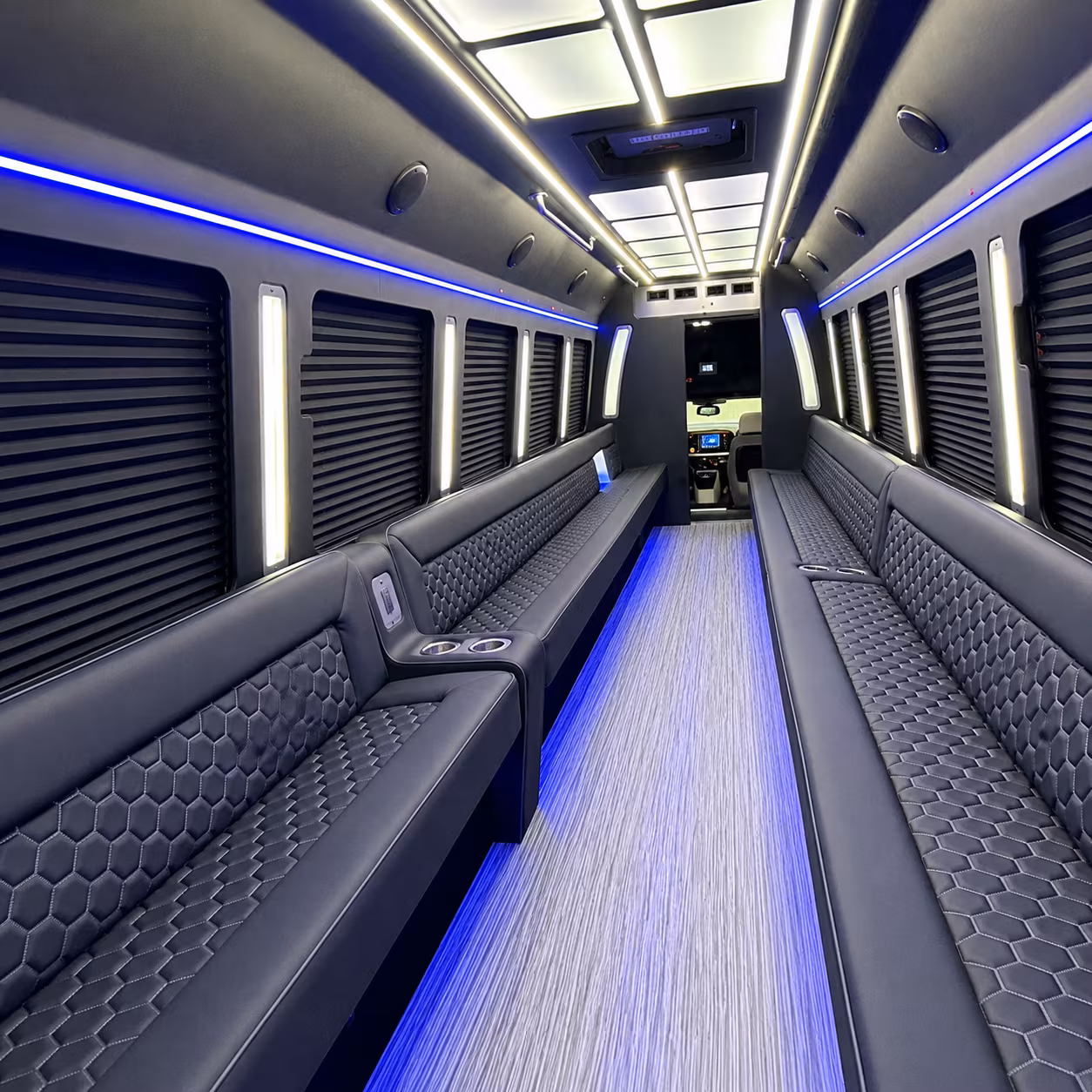 mobile party bus rentals inside